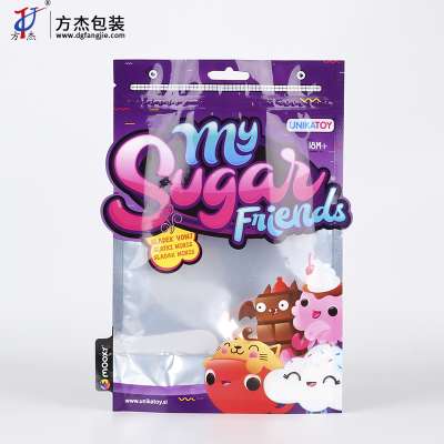 wholesale  custom printed sugar candy preserved packaging bag with transparent window