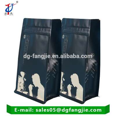 kraft paper plastic ziplock food packaging bag with stand up pouch