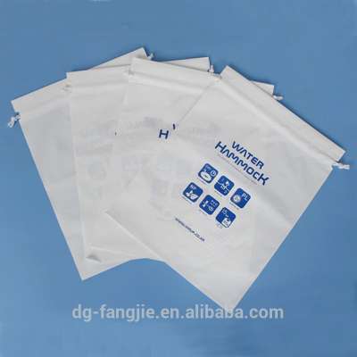 Elegant Biodegradable Most Popular Retail Gravure Company Logo Printed Drawstring Clear Plastic Bag