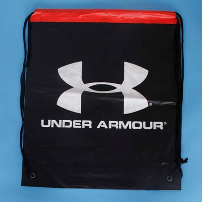 Wholesale Heal Seal Custom Logo Printed Die Cut Handle LDPE CPE Shopping Plastic Drawstring bag