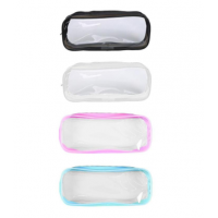 Customized Selling Children Plastic Waterproof Transparent Pencil Bag